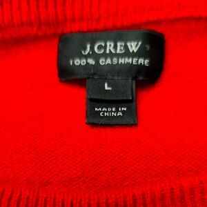 100% J. CREW cashmere sweater